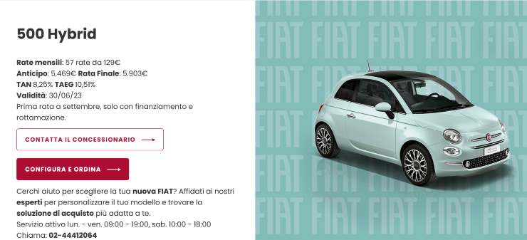 Fiat 500 Hybrid