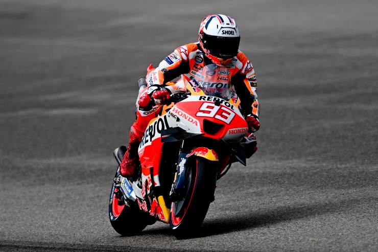 Marc Marquez in una situazione terribile